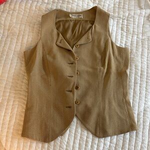 Camel Giorgio Armani wool vest